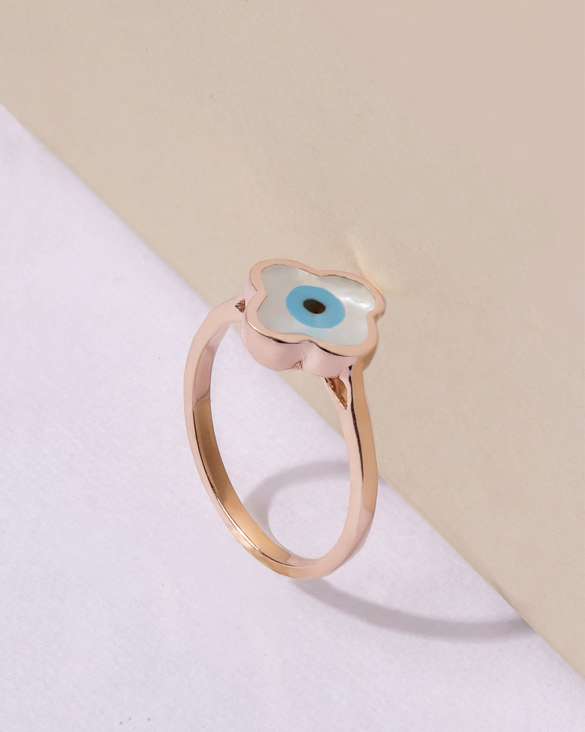 APM Monaco Ladies Gold-tone Embellished Evil Eye Ring, Size | eBay