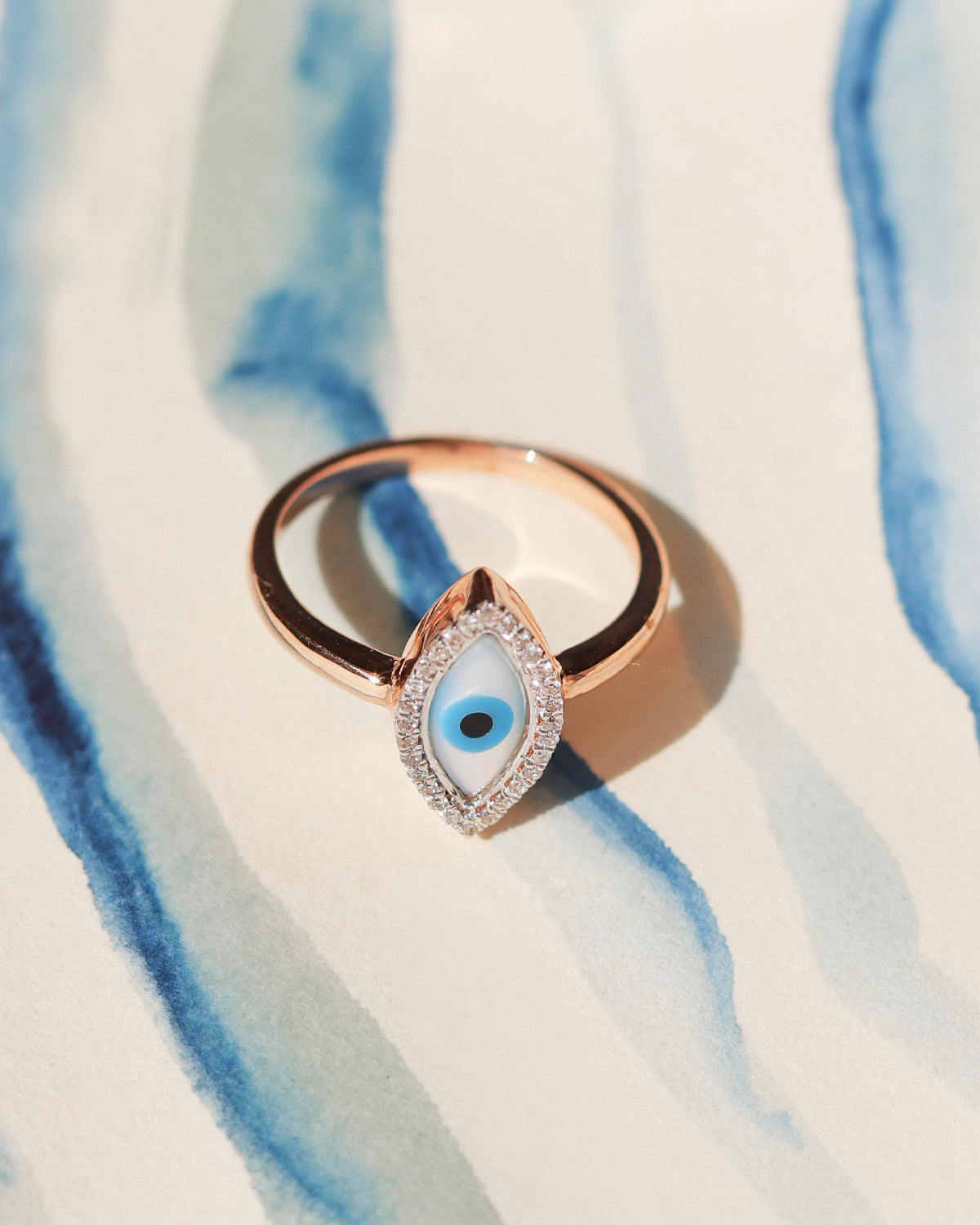 Evil Eye Ring | Buy Gold Evil Eye Ring Online |STAC Fine Jewellery